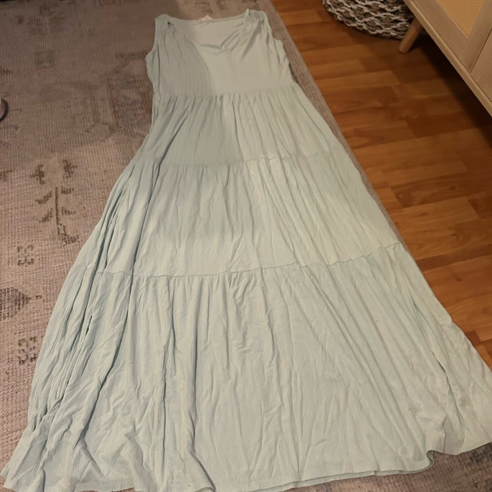 Elegant Mint Green Maxi Dress